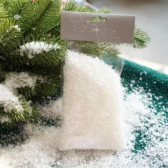 50g Artificial Snow Christmas Party Decoration Fake Snowflakes Snow Instant  Addition For Filler Absorbant DIY Magic Snowball - AliExpress